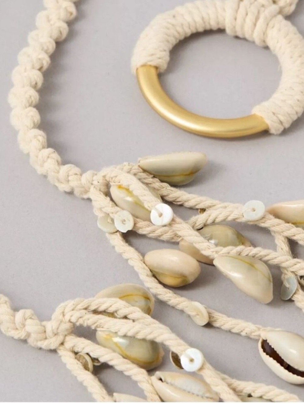 Macrame Carry Strap + Belt Multifunction Multipurpose NEW Handcrafted Natural - Picture 15 of 15
